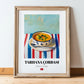 Tarhana Çorbası – Art, Turkish Food Wall Decor, in wooden frame leaning on the floor