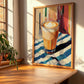 Caffè Latte – Italian Café on the Corner, Italian Coffee Still Life, clean layout with no caption