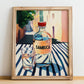 Sambuca – Italian Café on the Corner, Italian Spirit Poster, no-text version framed in wood