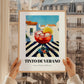 Tinto De Verano – Spanish Café on the Corner, Spanish Cocktail Illustration, styled in a charming Paris street view