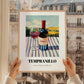 Tempranillo – Spanish Hillside Café View, Spanish Wine Wall Decor, styled in a charming Paris street view