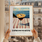 Espresso Martini – French Coastal Table, French Cocktail Painting, styled in a charming Paris street view