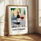 Saint-émilion – French Urban Café Scene, French Wine Wall Decor