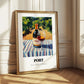 Port – Portuguese Hillside Café View, Portuguese Dessert Wine Wall Art
