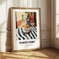 White Port – Portuguese Urban Café Scene, Portuguese Dessert Wine Wall Decor