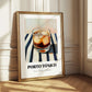 Porto Tónico – on Striped Tablecloth, Portuguese Cocktail Wall Art
