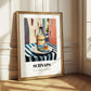 Schnaps – Austrian Outdoor Café Scene, Austrian Spirit Painting