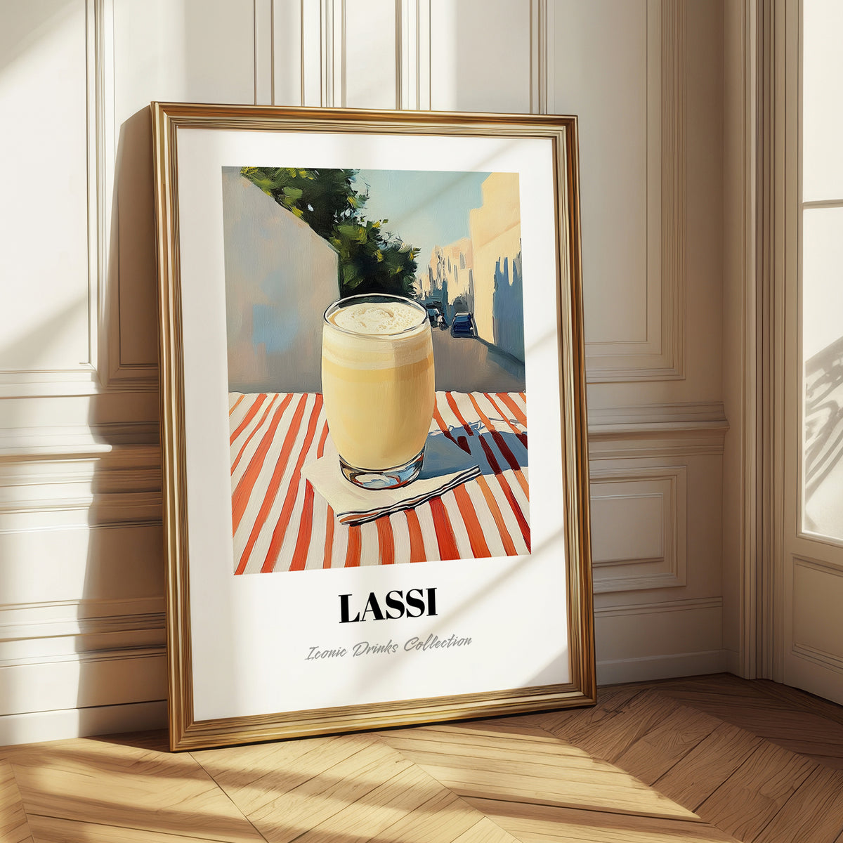 Lassi – Pakistani Street Café Scene, Pakistani Tea Illustration