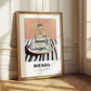 Boukha – on Striped Tablecloth, Tunisian Wine Still Life