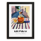Krupnikas – Lithuanian Outdoor Café Scene, Lithuanian Spirit Still Life, in sleek black frame