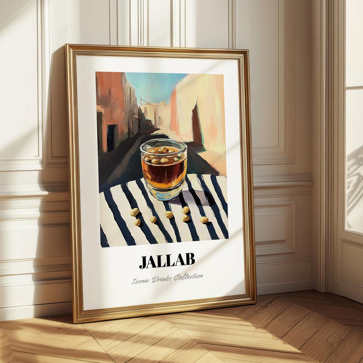 Jallab – Syrian Street Café Scene, Syrian Beverage Wall Decor