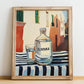 Slivovka – Slovenian Street Café Scene, Slovenian Spirit Still Life, no-text version framed in wood
