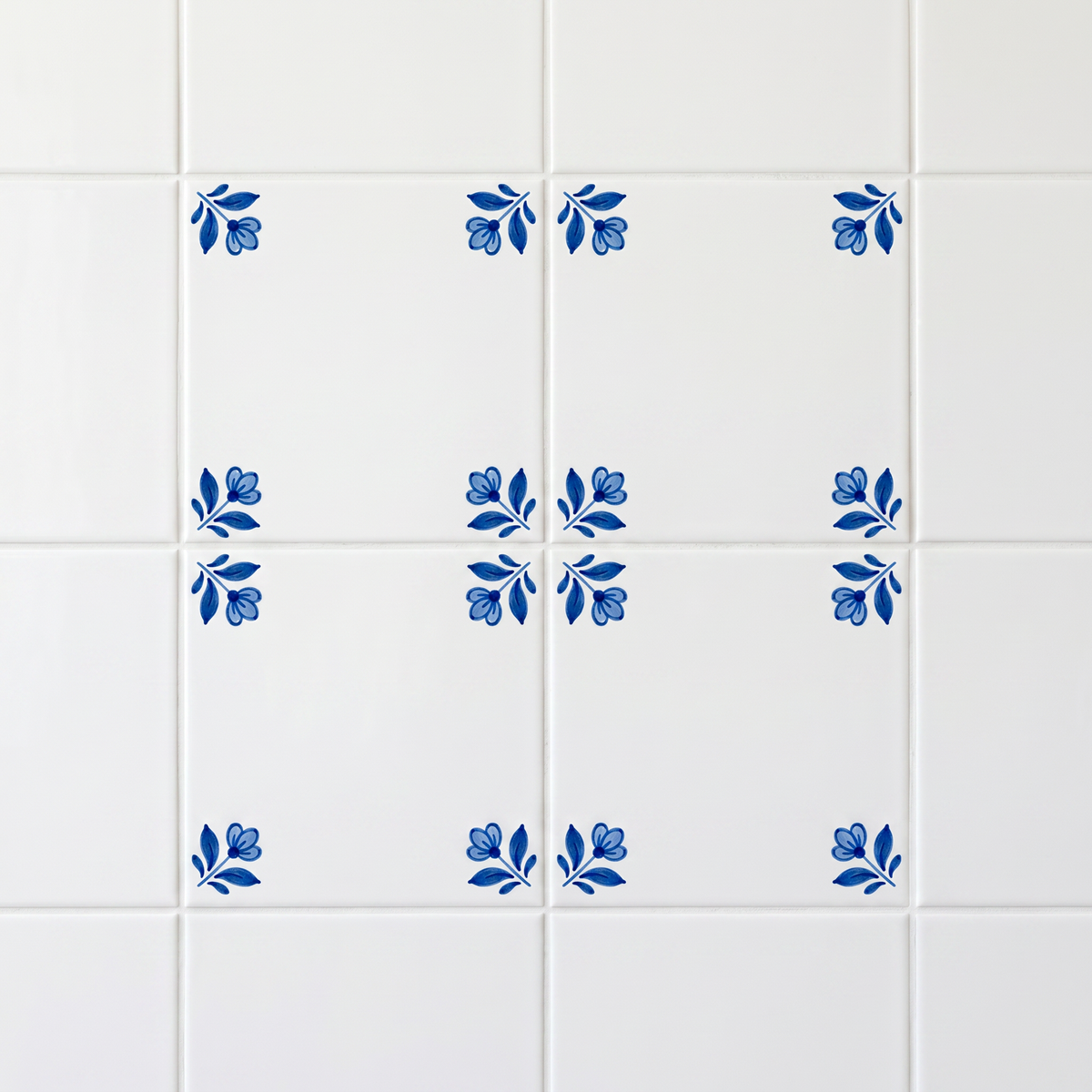 Set of 4 Delft Pattern-Only Tiles · Save 65%