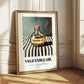 Vegetable Oil – on Striped Tablecloth, Pantry Print