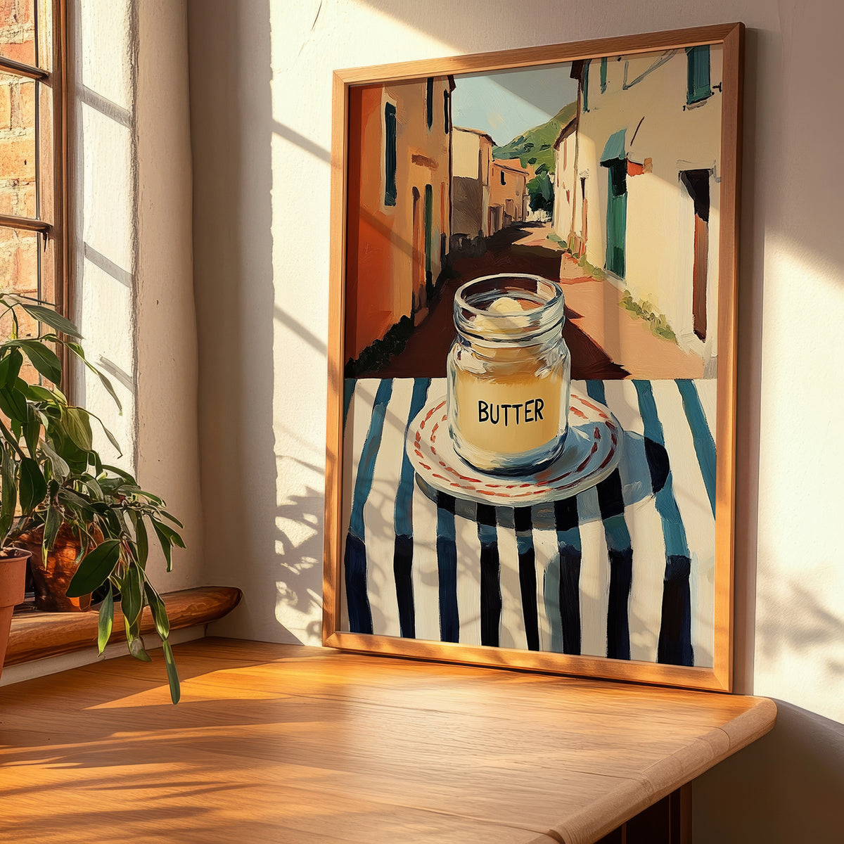 Butter – Italian Café on the Corner, Grocery Still Life, clean layout with no caption