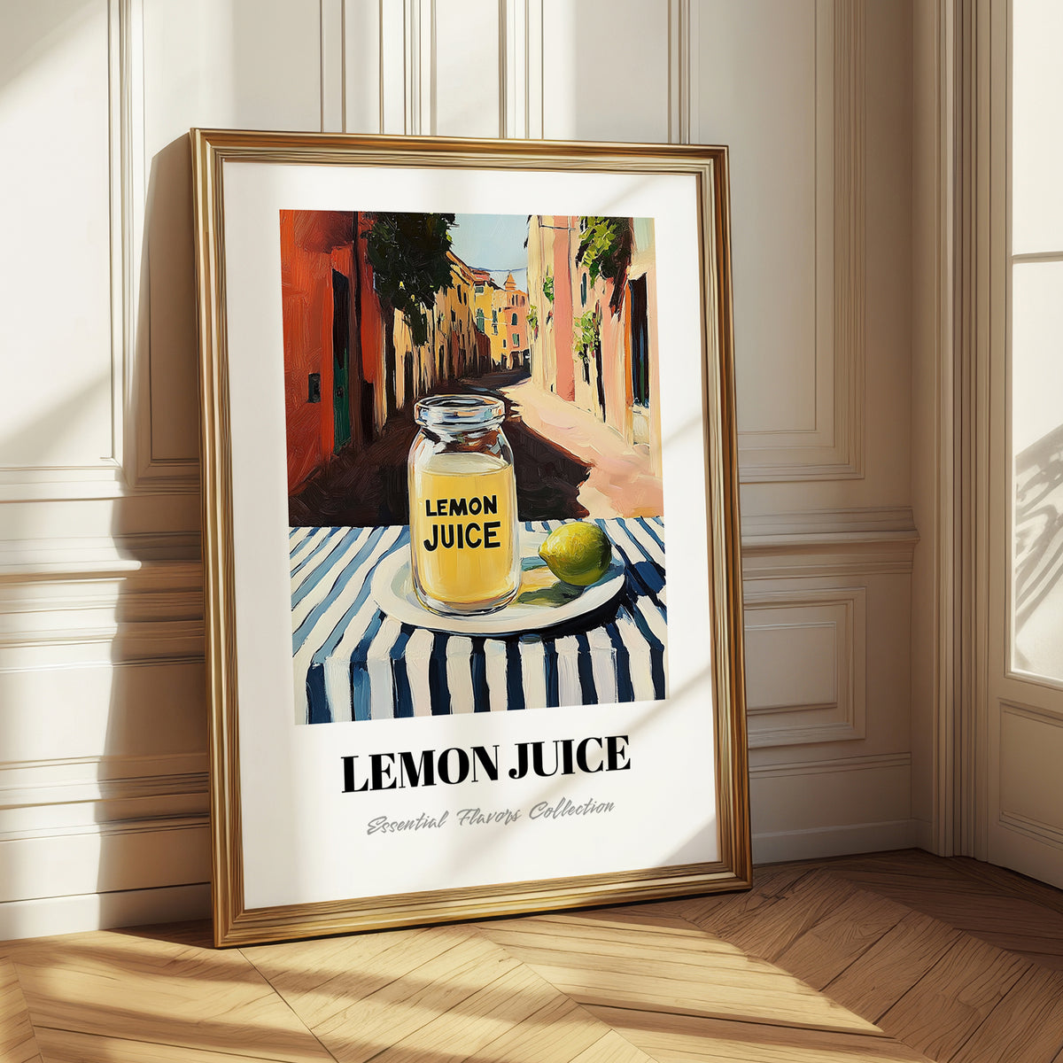Lemon Juice – Italian Café on the Corner, Grocery Painting