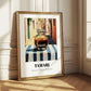 Tamari – Italian Café on the Corner, Dry Goods Illustration