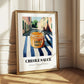 Creole Sauce – Italian Outdoor Café Scene, Food Shelf Illustration