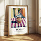 Beans – Italian Café on the Corner, Food Shelf Wall Illustration