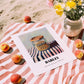 Barley – on Striped Tablecloth, Food Stash Still Life, unframed on coastal sand
