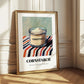 Cornstarch – on Striped Tablecloth, Dough Print