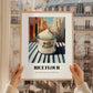 Rice Flour – Italian Outdoor Café Scene, Dough Poster, styled in a charming Paris street view