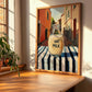 Oat Milk – Italian Street Café Scene, Dairy Poster, clean layout with no caption