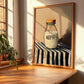 Kefir – on Striped Tablecloth, Dairy Wall Decor, clean layout with no caption