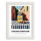 Ginger Lemonade – Italian Street Café Scene, Lemonade Still Life, placed in minimal white frame