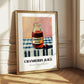 Cranberry Juice – on Striped Tablecloth, Lemonade Poster