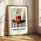 Tomato Juice – on Striped Tablecloth, Lemonade Art