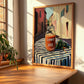 Carrot Juice – Italian Street Café Scene, Lemonade Painting, clean layout with no caption