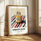 Apricot Juice – on Striped Tablecloth, Lemonade Print