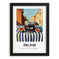 Fig Jam – Italian Café on the Corner, Jam Wall Decor, in sleek black frame
