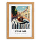 Pear Jam – Italian Urban Café Scene, Jam Still Life, set in oak frame