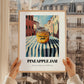 Pineapple Jam – Italian Urban Café Scene, Jam Print, styled in a charming Paris street view