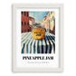 Pineapple Jam – Italian Urban Café Scene, Jam Print, placed in minimal white frame