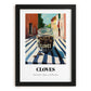 Cloves – Italian Urban Café Scene, Spices Wall Decor, in sleek black frame