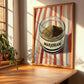 Marjoram – on Striped Tablecloth, Spices Wall Decor, clean layout with no caption