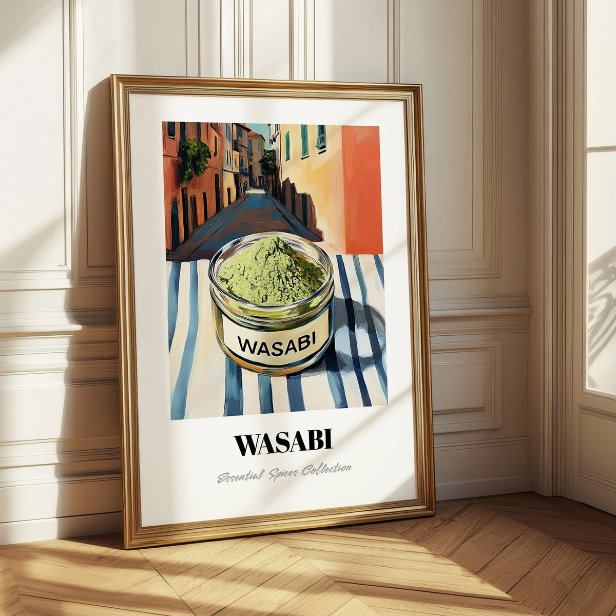 Wasabi – Italian Street Café Scene, Spices Print