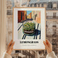 Lemongrass – Italian Street Café Scene, Spices Wall Illustration, styled in a charming Paris street view