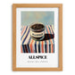Allspice – on Striped Tablecloth, Spices Painting, set in oak frame