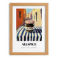 Allspice – Italian Urban Café Scene, Spices Art, set in oak frame