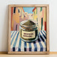 Mexican Oregano – Italian Street Café Scene, Spices Art, no-text version framed in wood