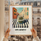 Spearmint – Italian Urban Café Scene, Spices Poster, styled in a charming Paris street view
