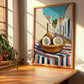 Coconut – White village Café on the Corner, Fruit Wall Decor, clean layout with no caption