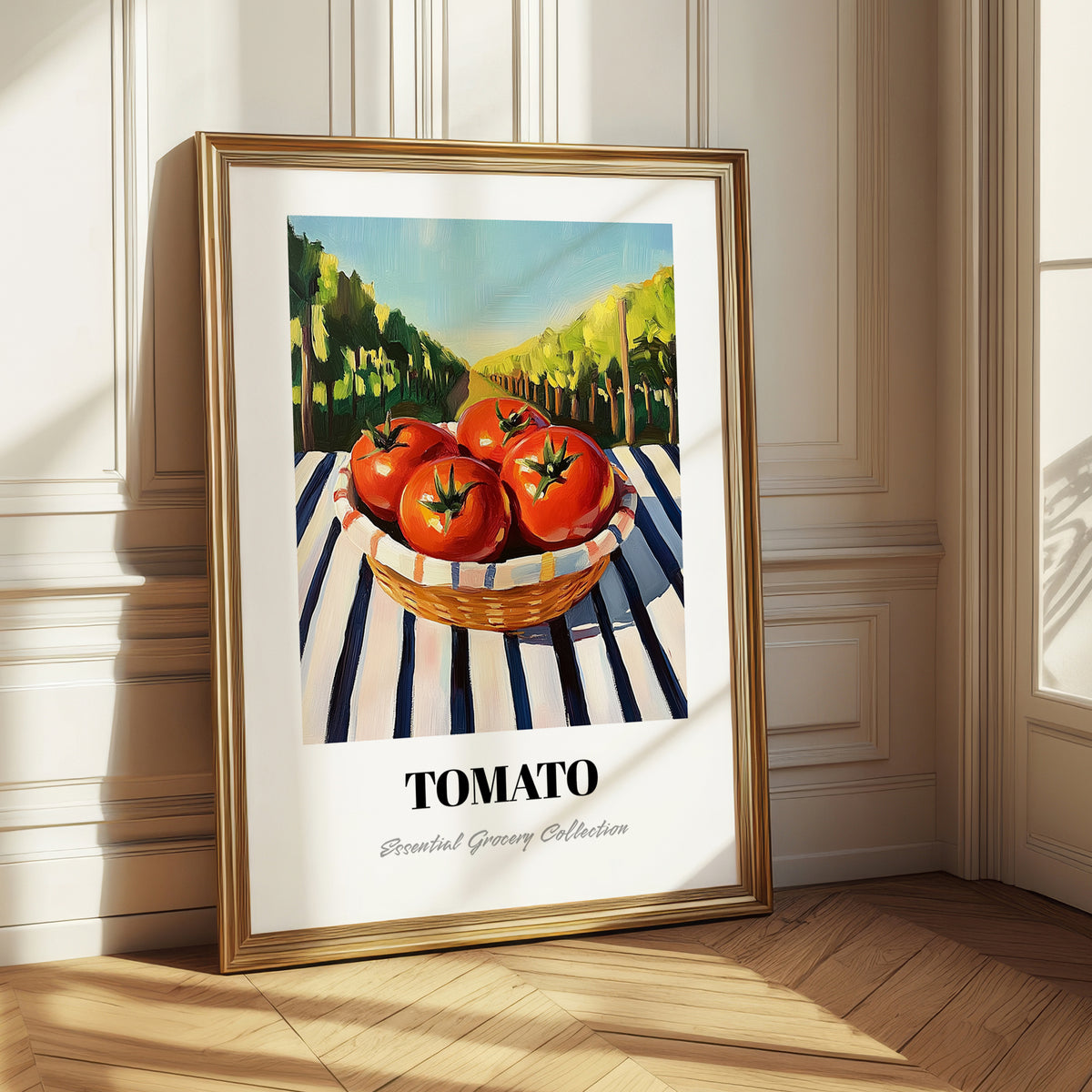 Tomato – Valley Café Scene, Vegetable Poster
