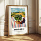 Asparagus – Valley Café Scene, Vegetable Wall Decor