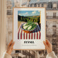 Fennel – Valley Café Scene, Vegetable Painting, styled in a charming Paris street view