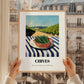 Chives – Valley Café Scene, Fresh Herbs Wall Decor, styled in a charming Paris street view
